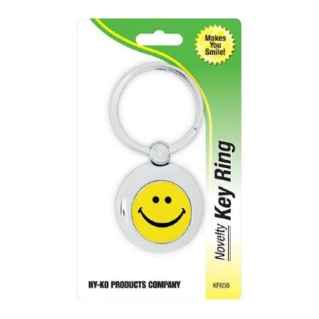 Hy-Ko Prod SLV SmileFace Key Chain KF650